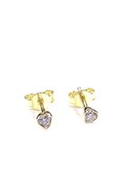 Orecchini Stocco Gioielli Donna in Oro giallo Zircone ORS 118 - ORS 118